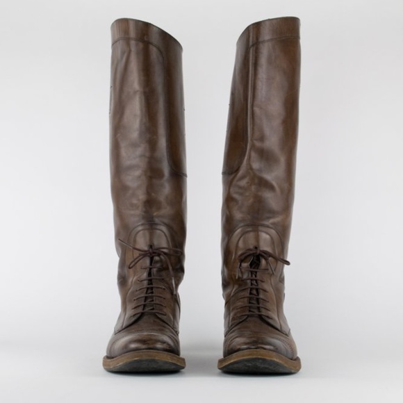 *SOLD* Gucci 'Boulanger' Equestrian Lace-Up Knee Boots - Picture 2 of 11